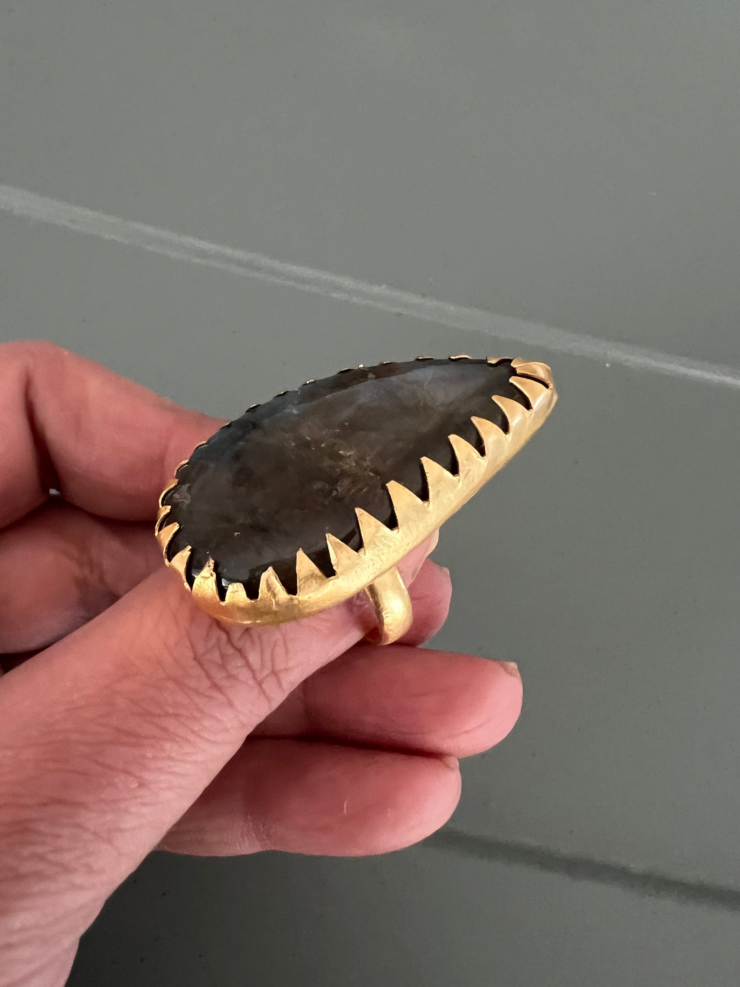 Natural Labradorite Ring