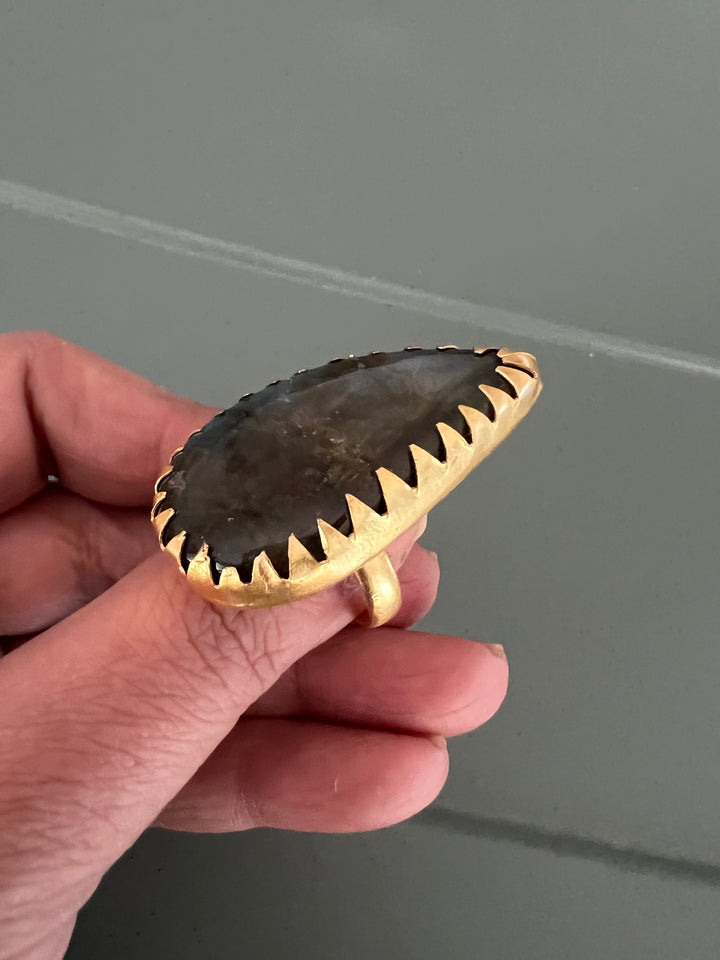 Natural Labradorite Ring