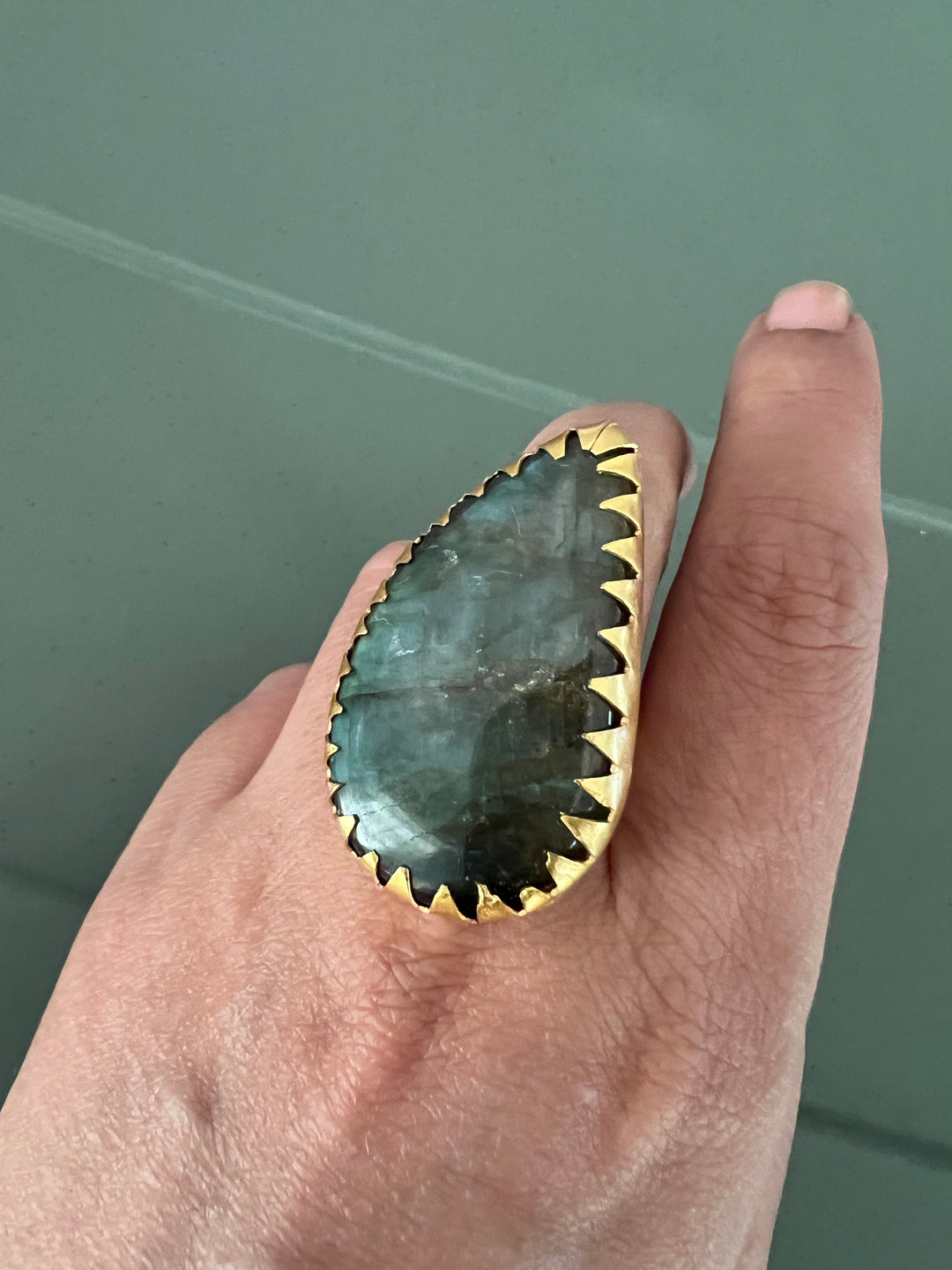 Natural Labradorite Ring