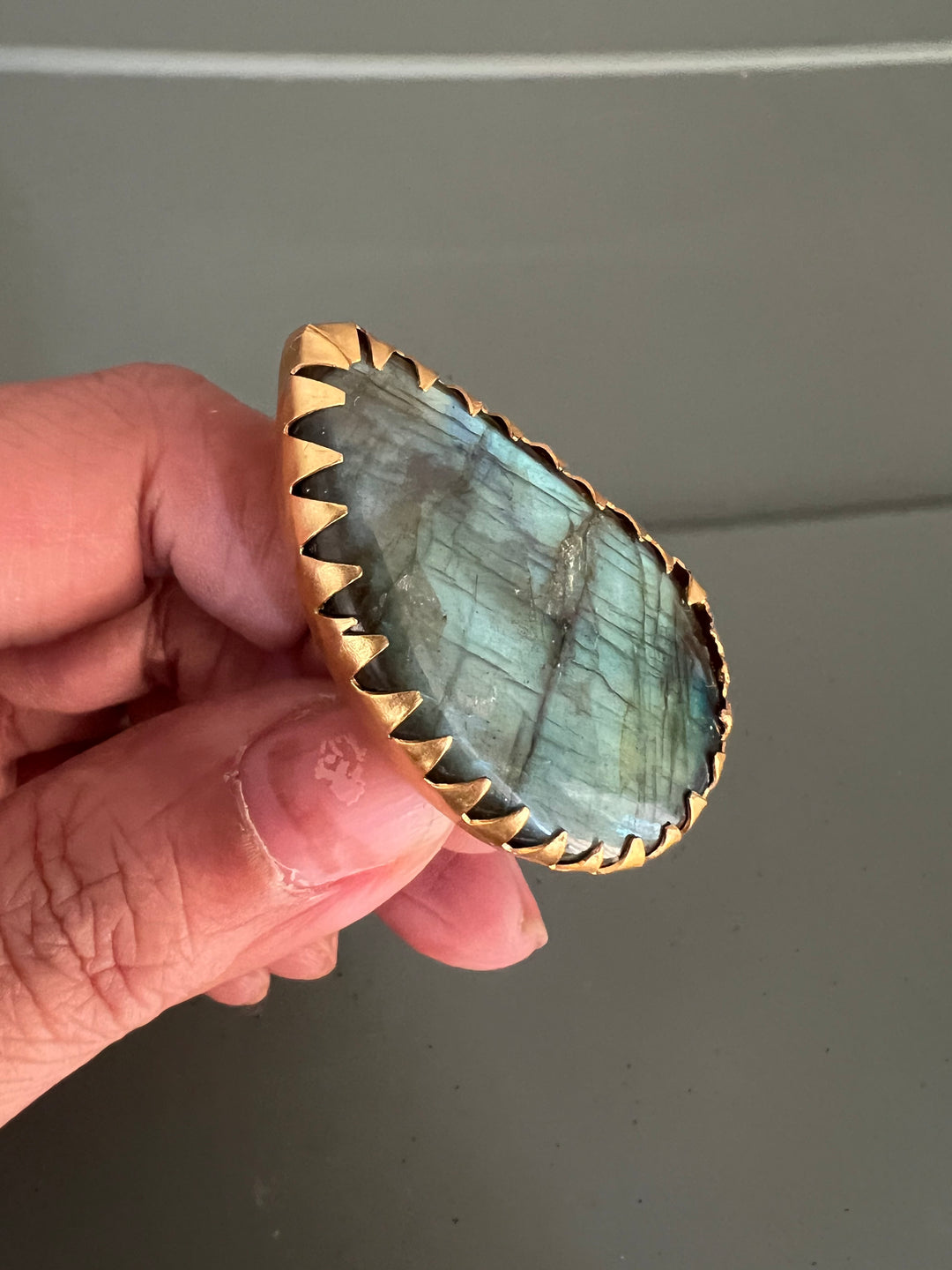 Natural Labradorite Ring
