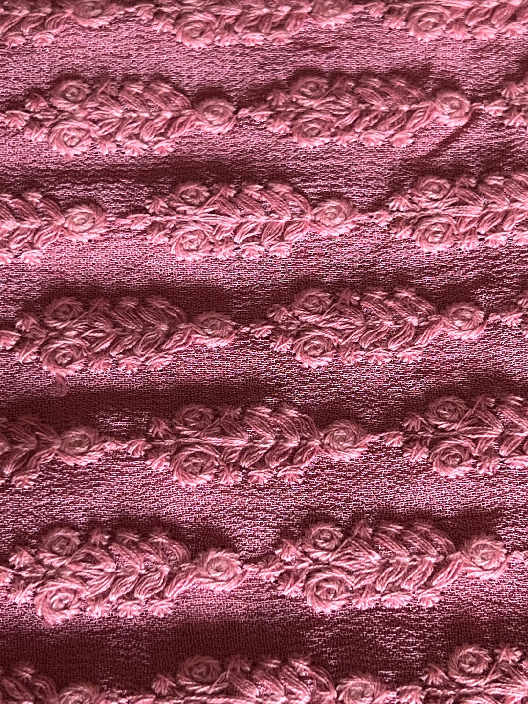 Shivka Embroidered Stole/ Lucknowi Stole