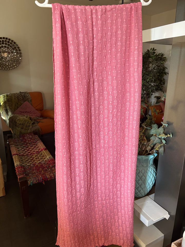 Shivka Embroidered Stole/ Lucknowi Stole