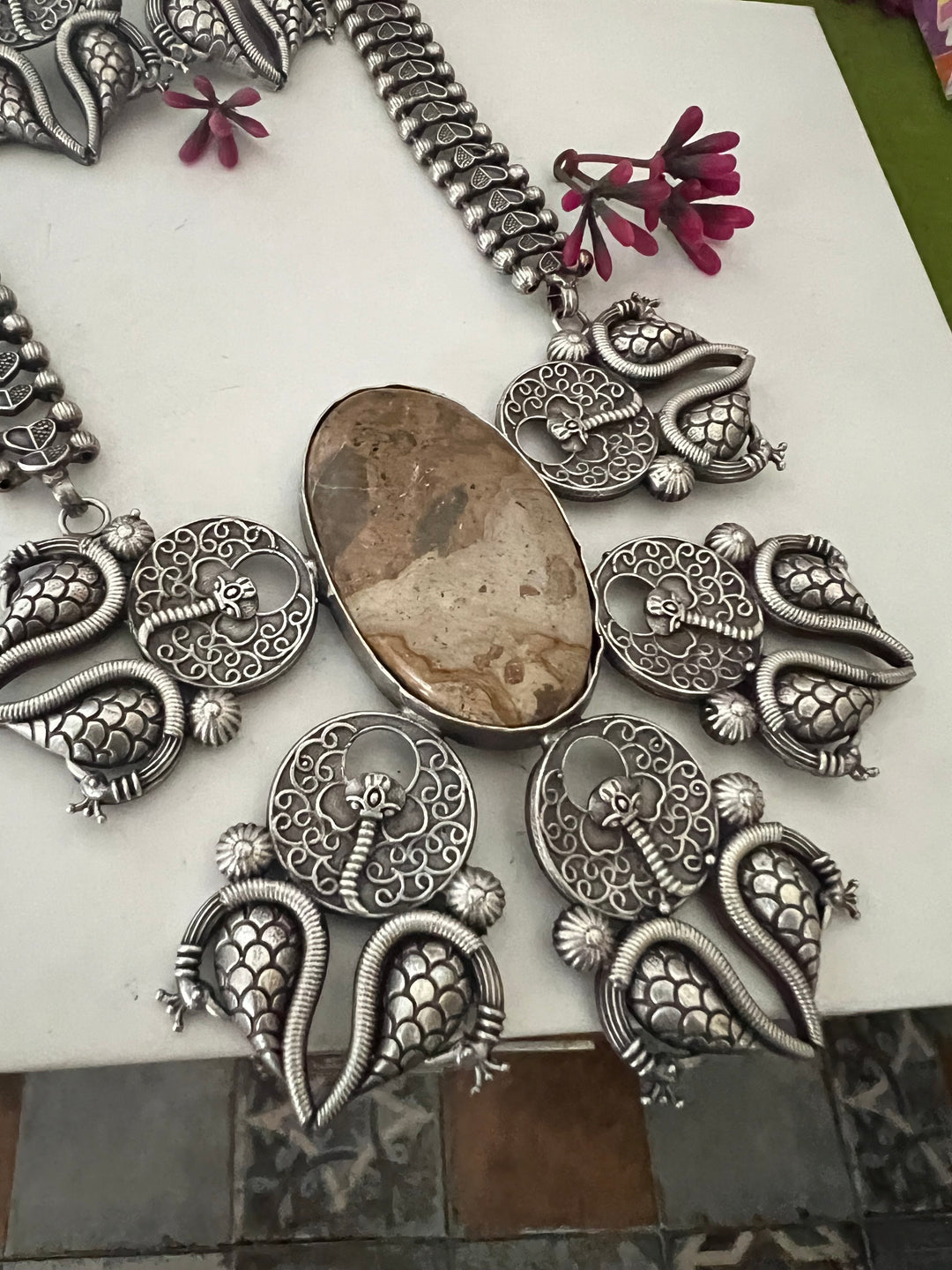 Antique Necklace with Studs