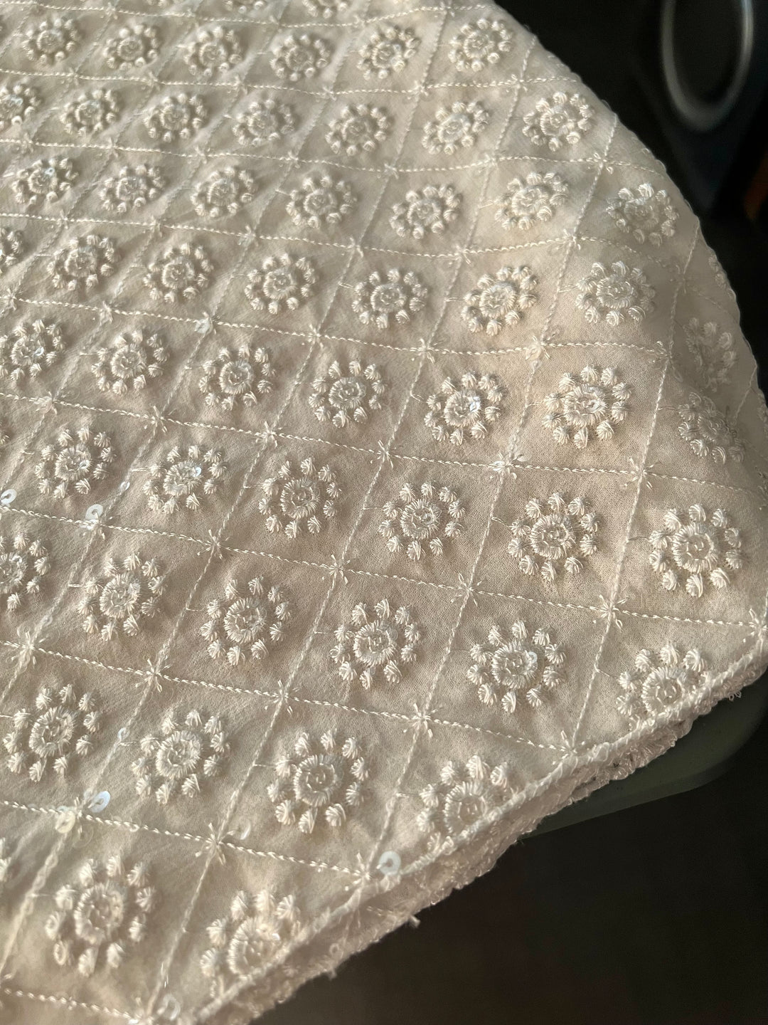 Shivka Georgette Stole/ Lucknowi Georgette Stole