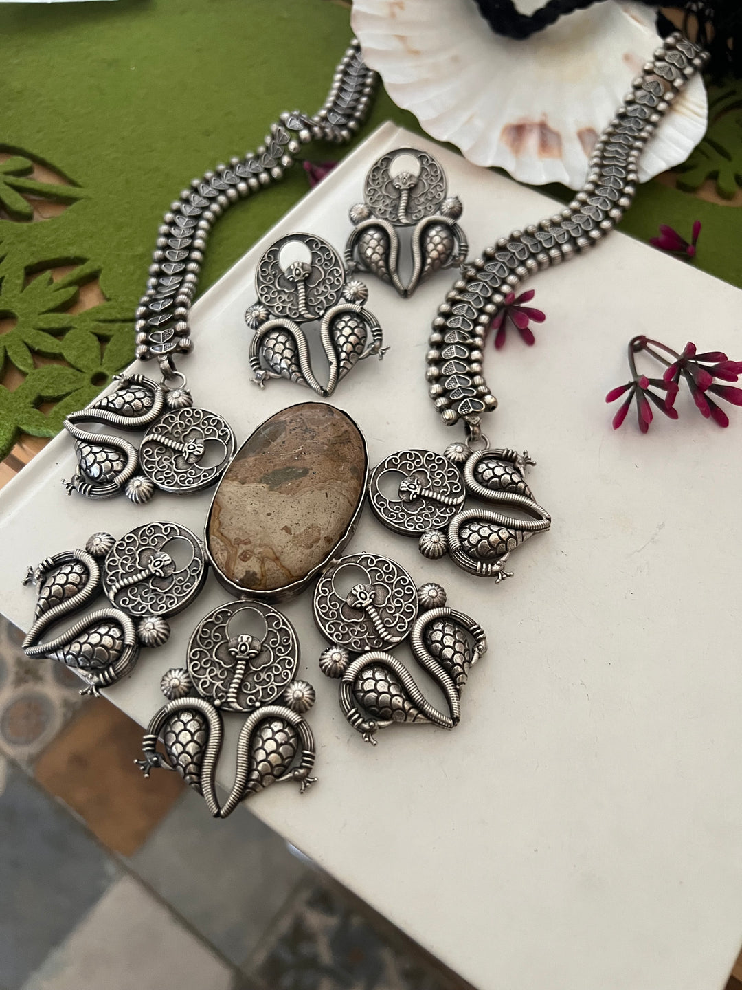 Antique Necklace with Studs