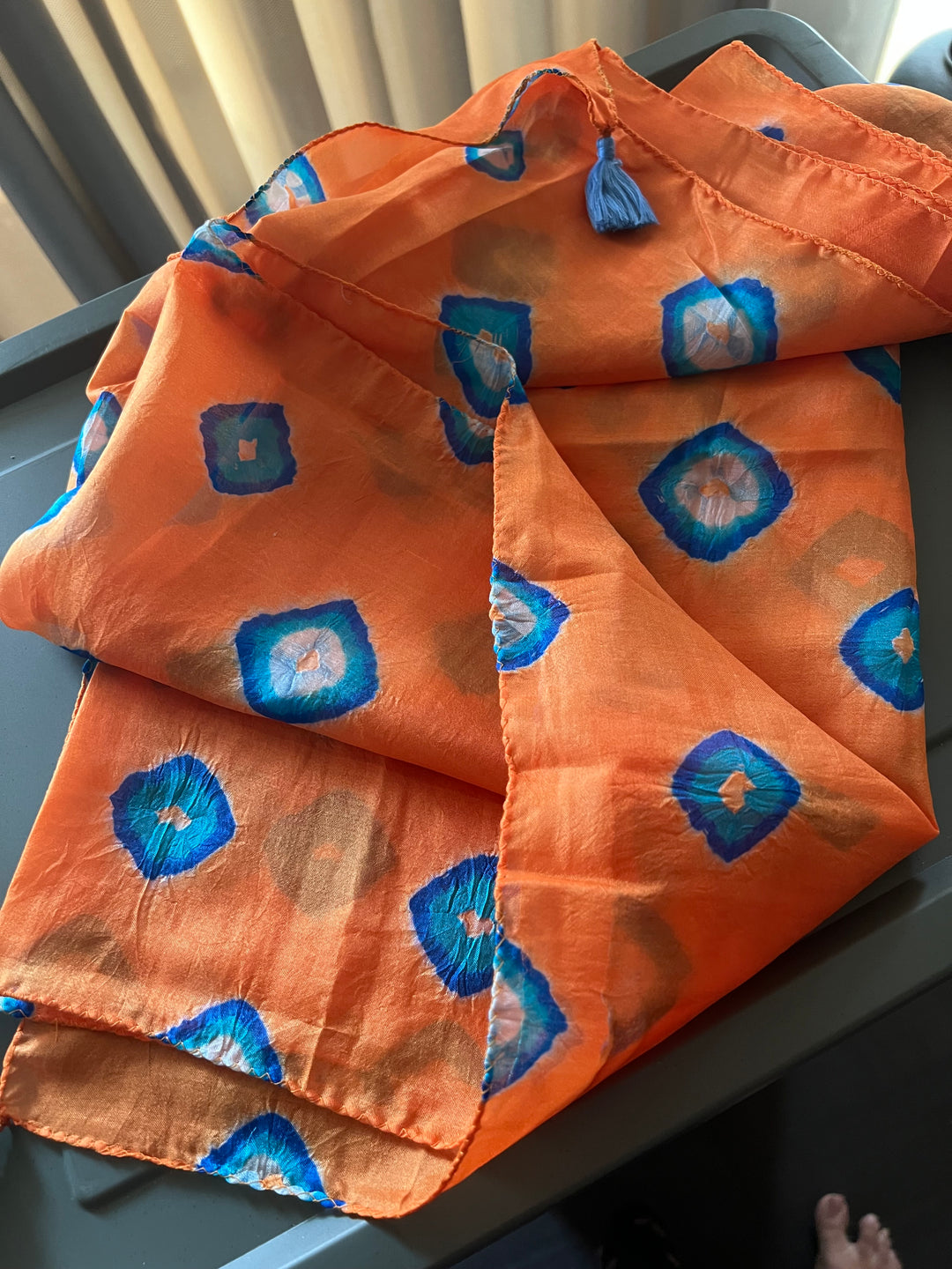 Handmade Silk Bandhej Print Stole