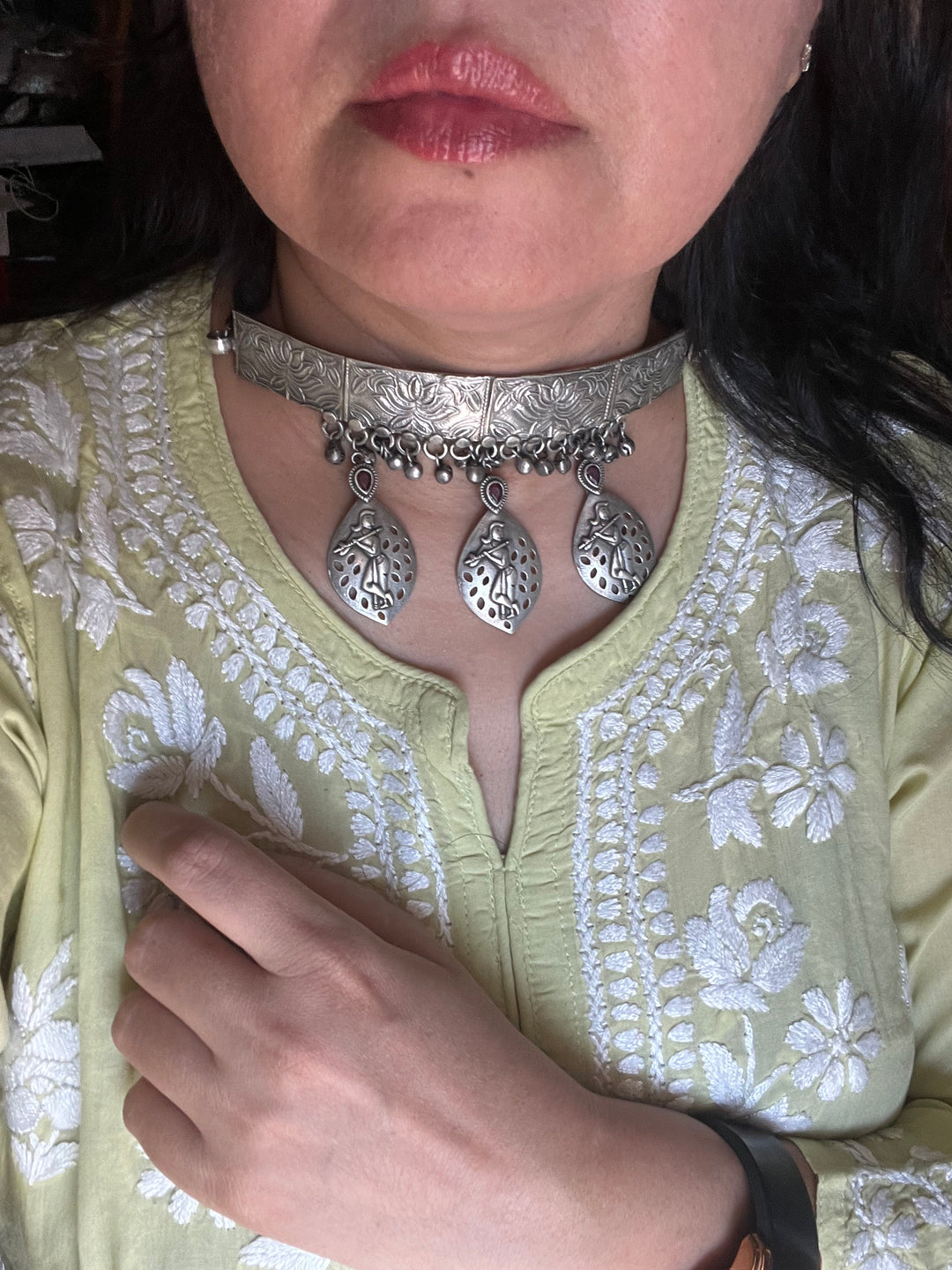 Lord Krishna Antique Choker