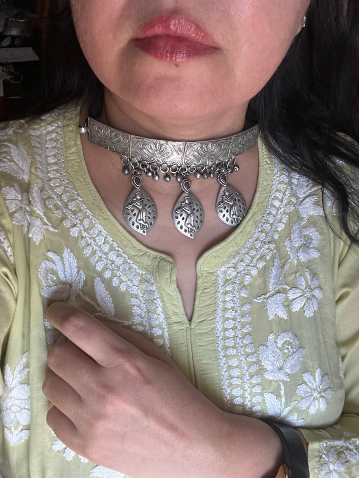 Lord Krishna Antique Choker