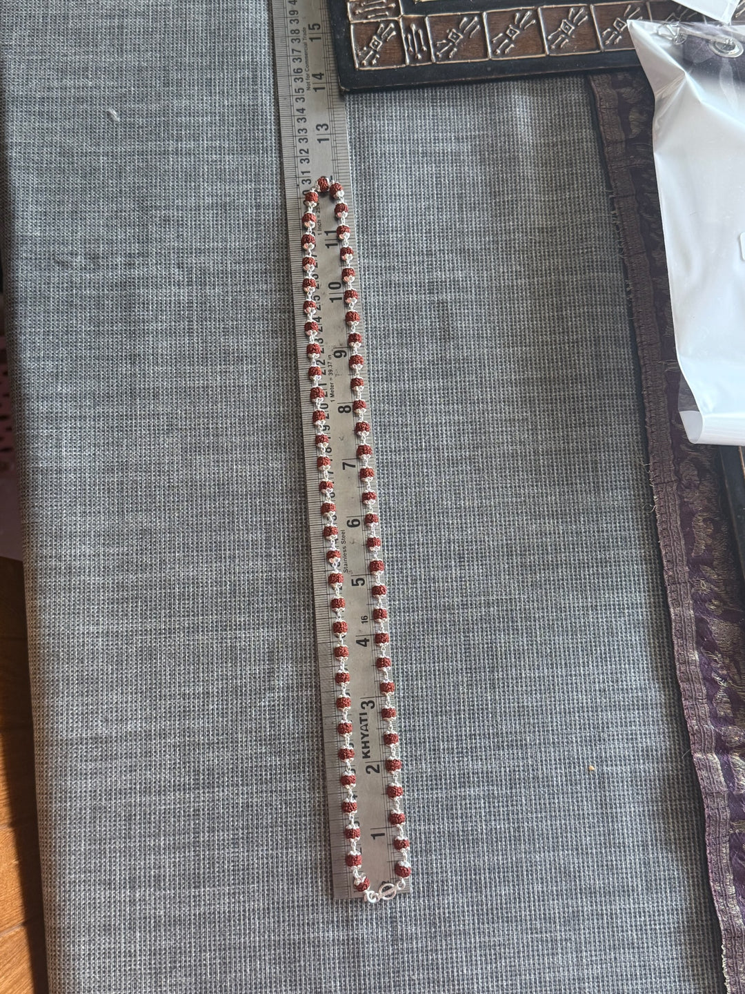 Handmade 925 Silver Necklace with Real Rudraksh | Premium Quality Spiritual Necklace by SHIVKA