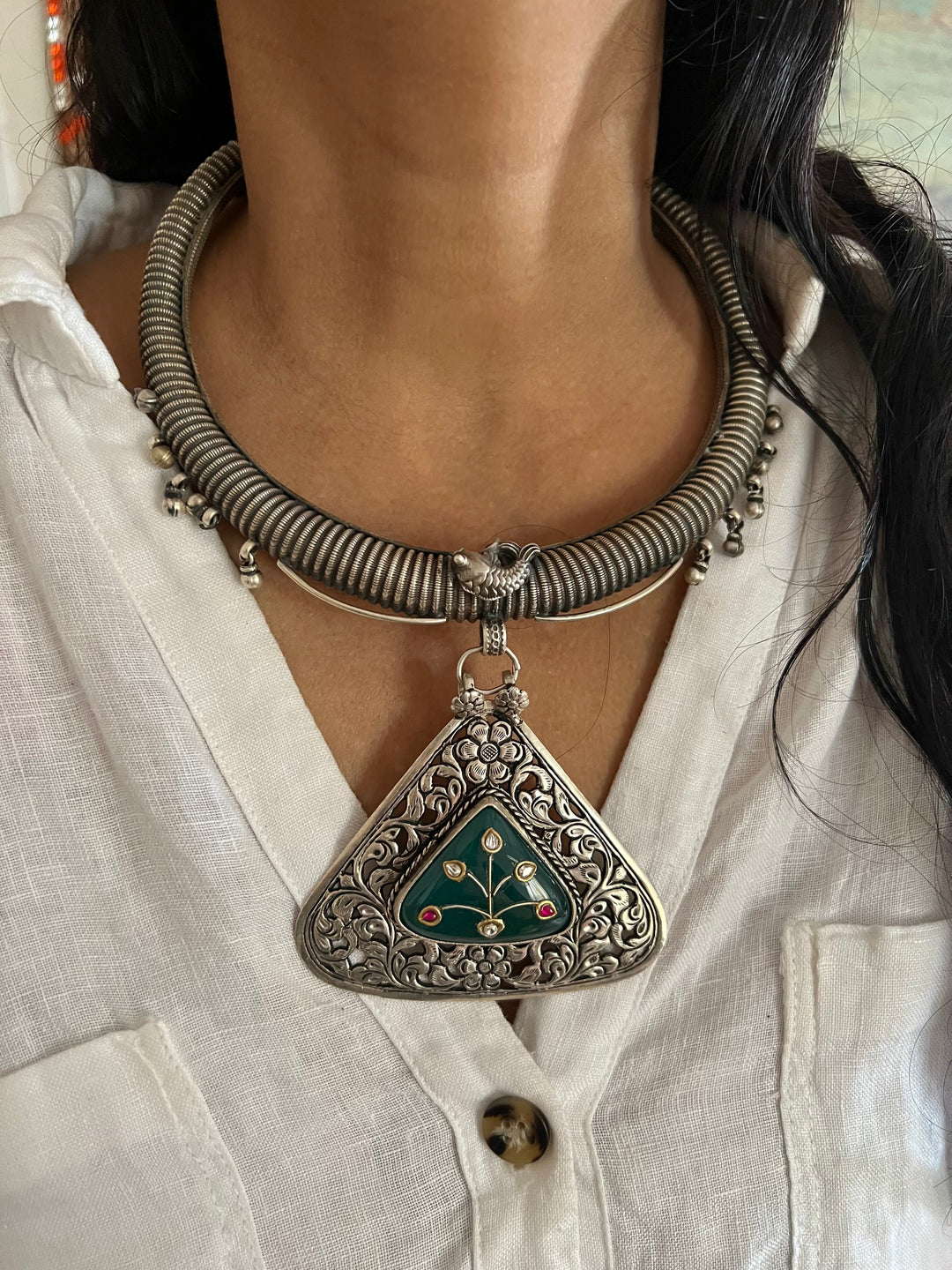 Vintage Pure 925 Silver Necklace