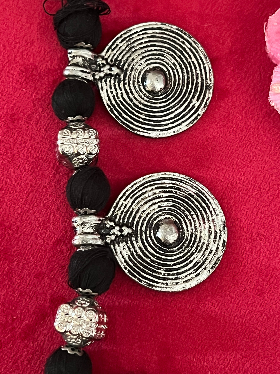 Handmade Brass and Thread Bead Tribal Coin Necklace – Embrace Tribal Elegance