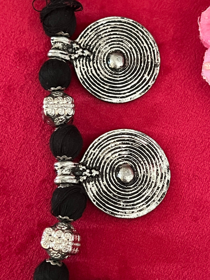 Handmade Brass and Thread Bead Tribal Coin Necklace – Embrace Tribal Elegance