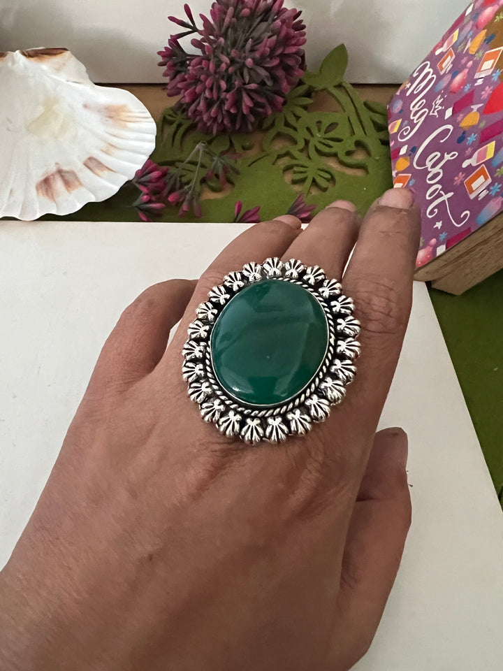 Statement Natural Gemstone Ring
