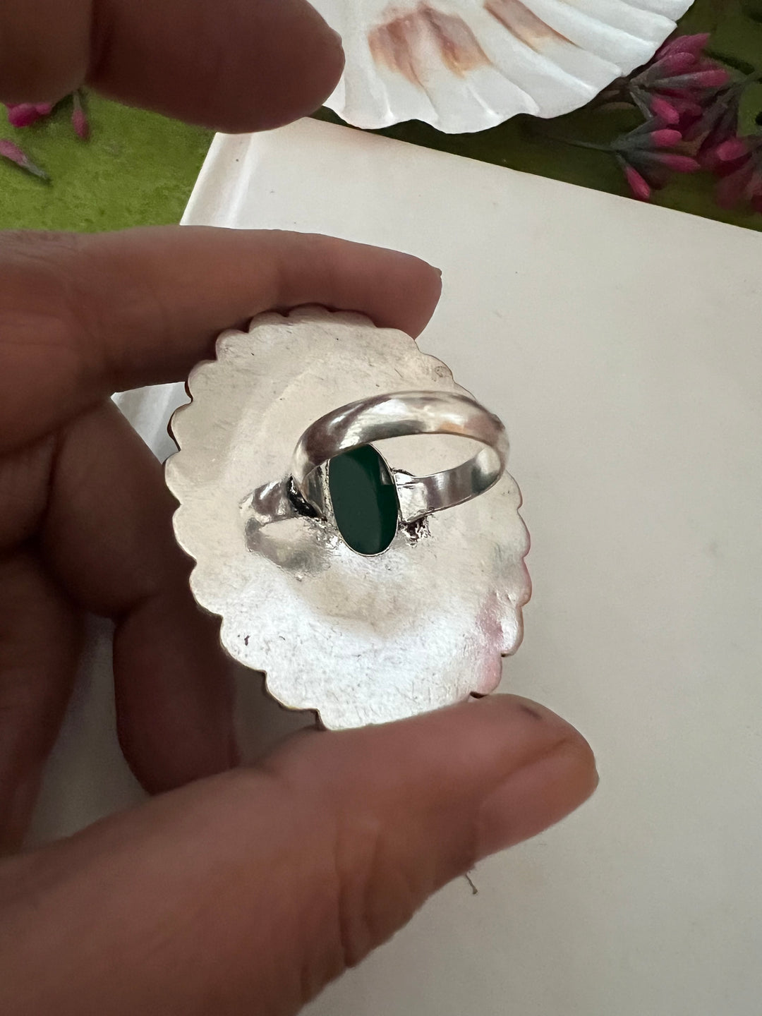 Statement Natural Gemstone Ring