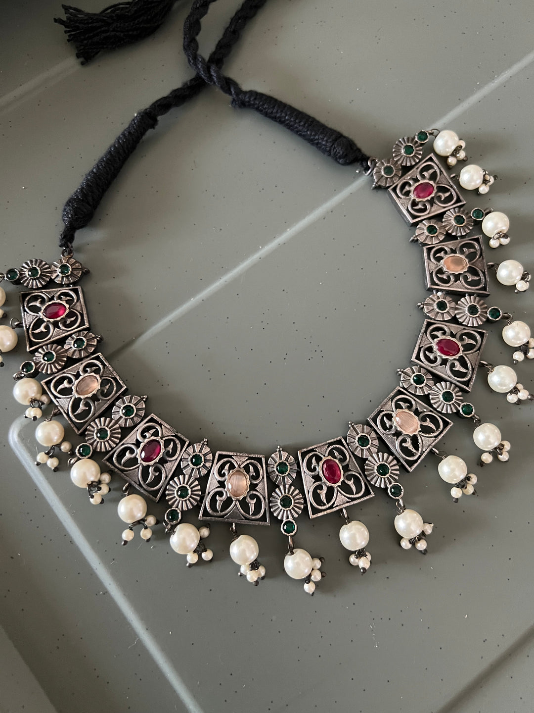 Vintage Necklace Stud Earrings