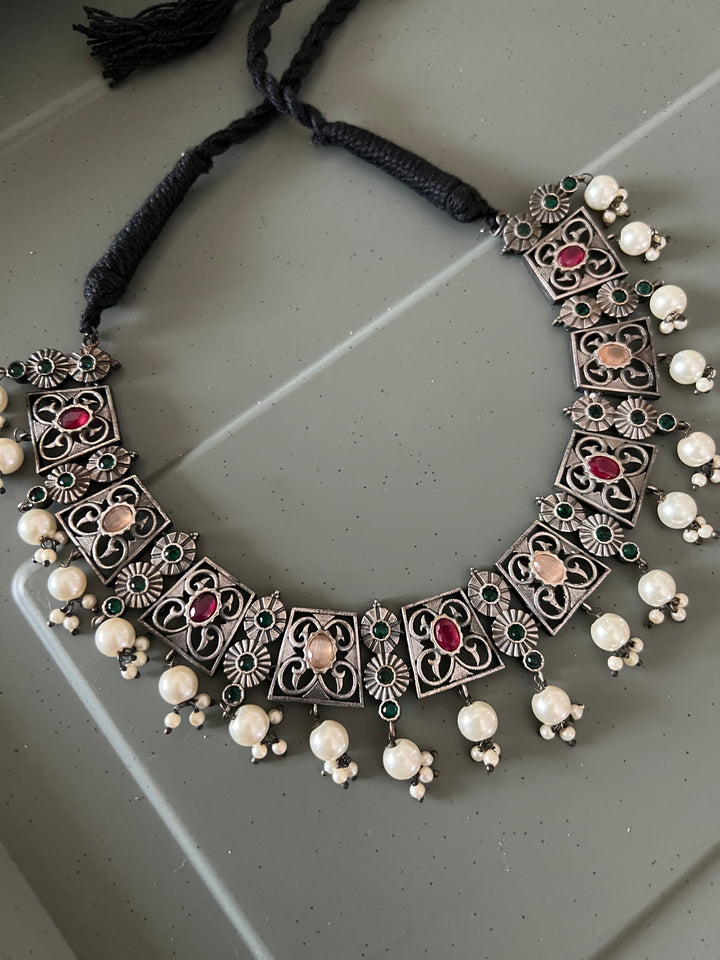 Vintage Necklace Stud Earrings