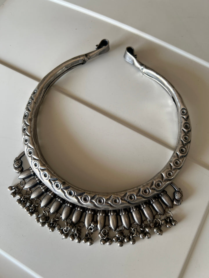 Antique Brass Hasli Necklace - A Timeless Masterpiece