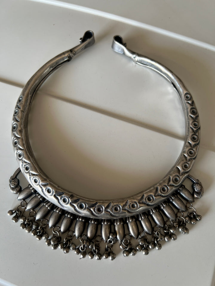 Antique Brass Hasli Necklace - A Timeless Masterpiece