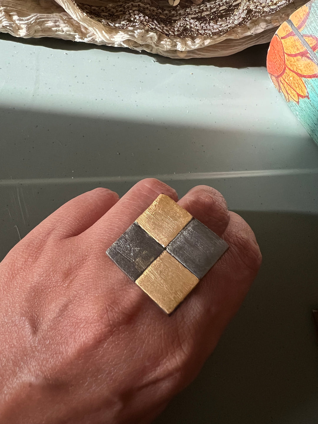 Chess Board Ring