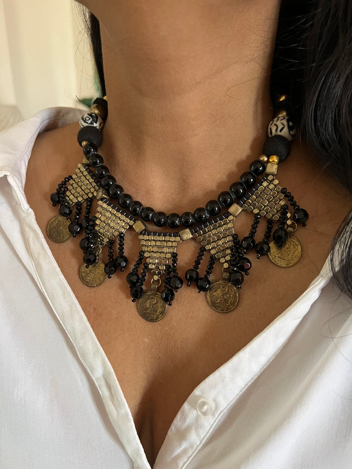 Antique Tribal Coin Necklace