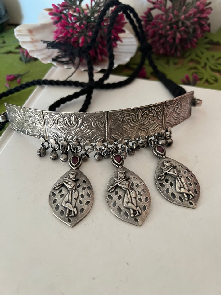 Lord Krishna Antique Choker