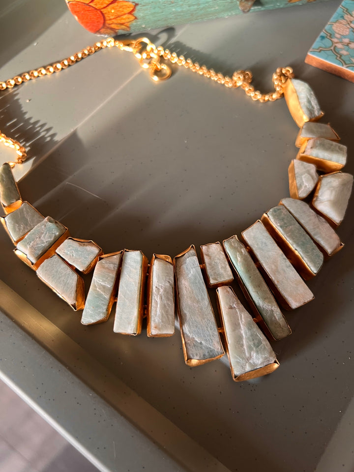 Exquisite Natural Amazonite Necklace - Premium Quality Craftsmanship