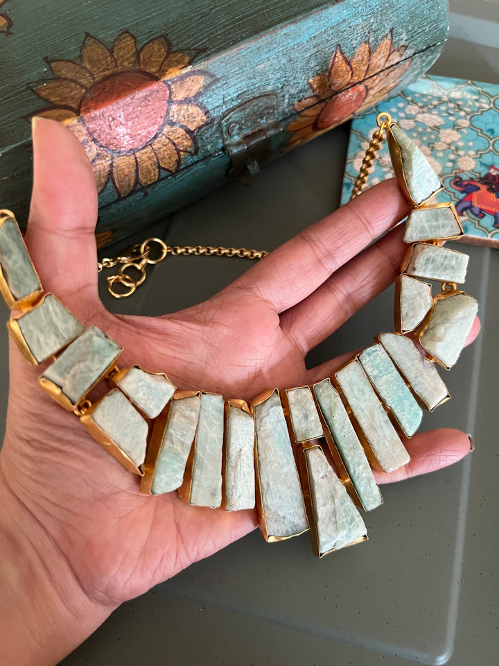 Exquisite Natural Amazonite Necklace - Premium Quality Craftsmanship