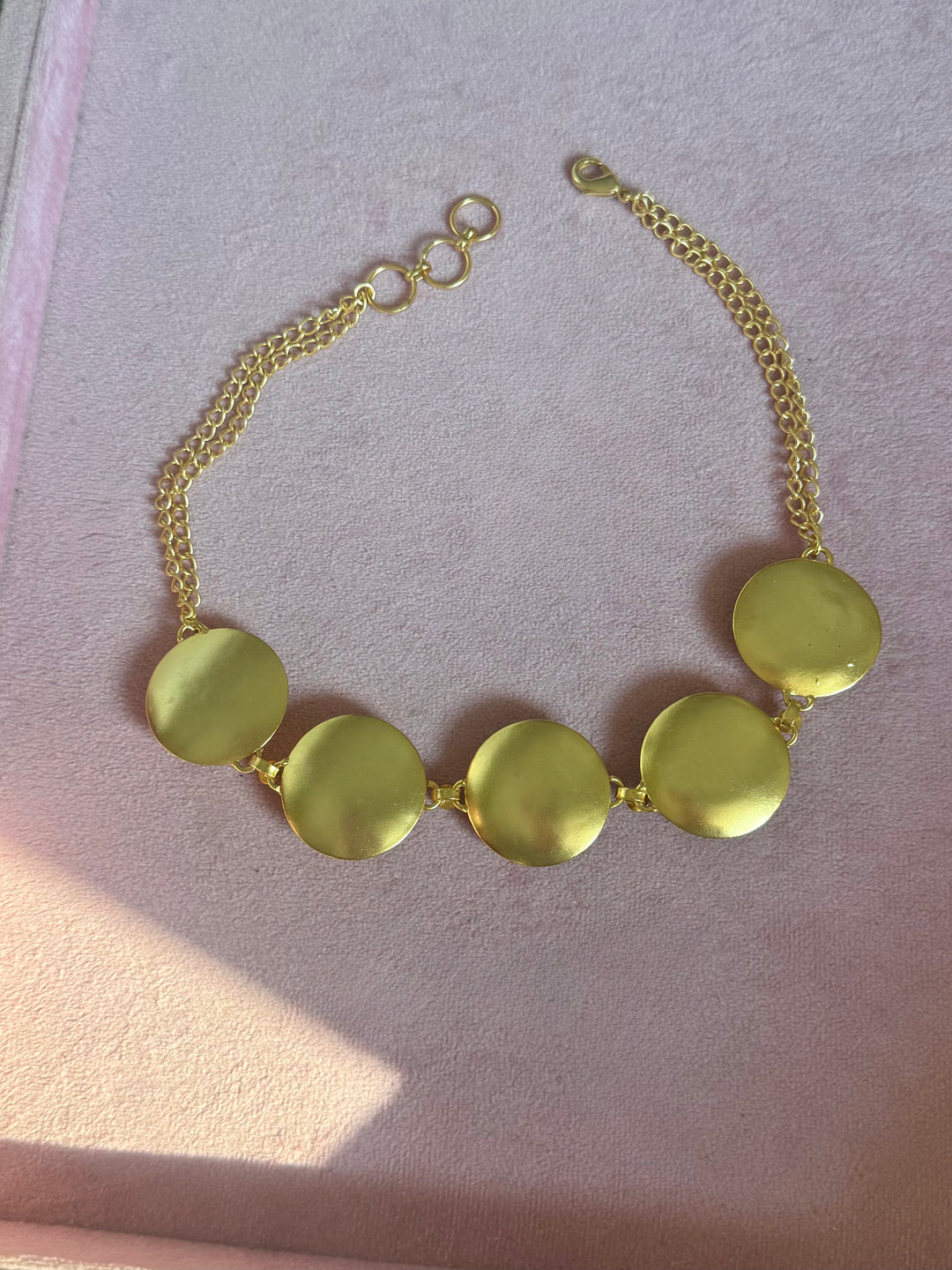 Carnelian Pod Gold-Tone Choker Necklace