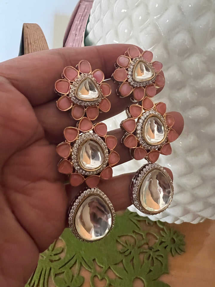 Victorian Necklace with Earrings and Mang tikka / Indian Jewlery