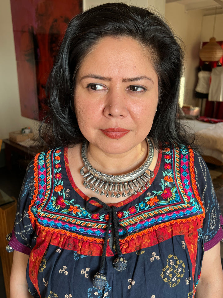 Antique Brass Hasli Necklace - A Timeless Masterpiece