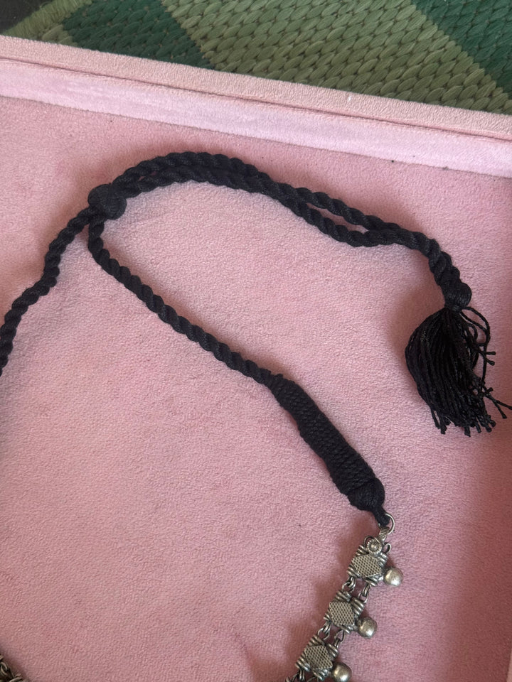 Raw Agate Slice Tribal Statement Necklace