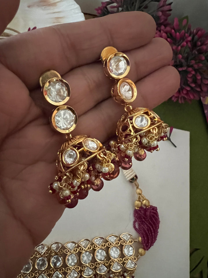 Scintillating Kundan Choker with Earrings