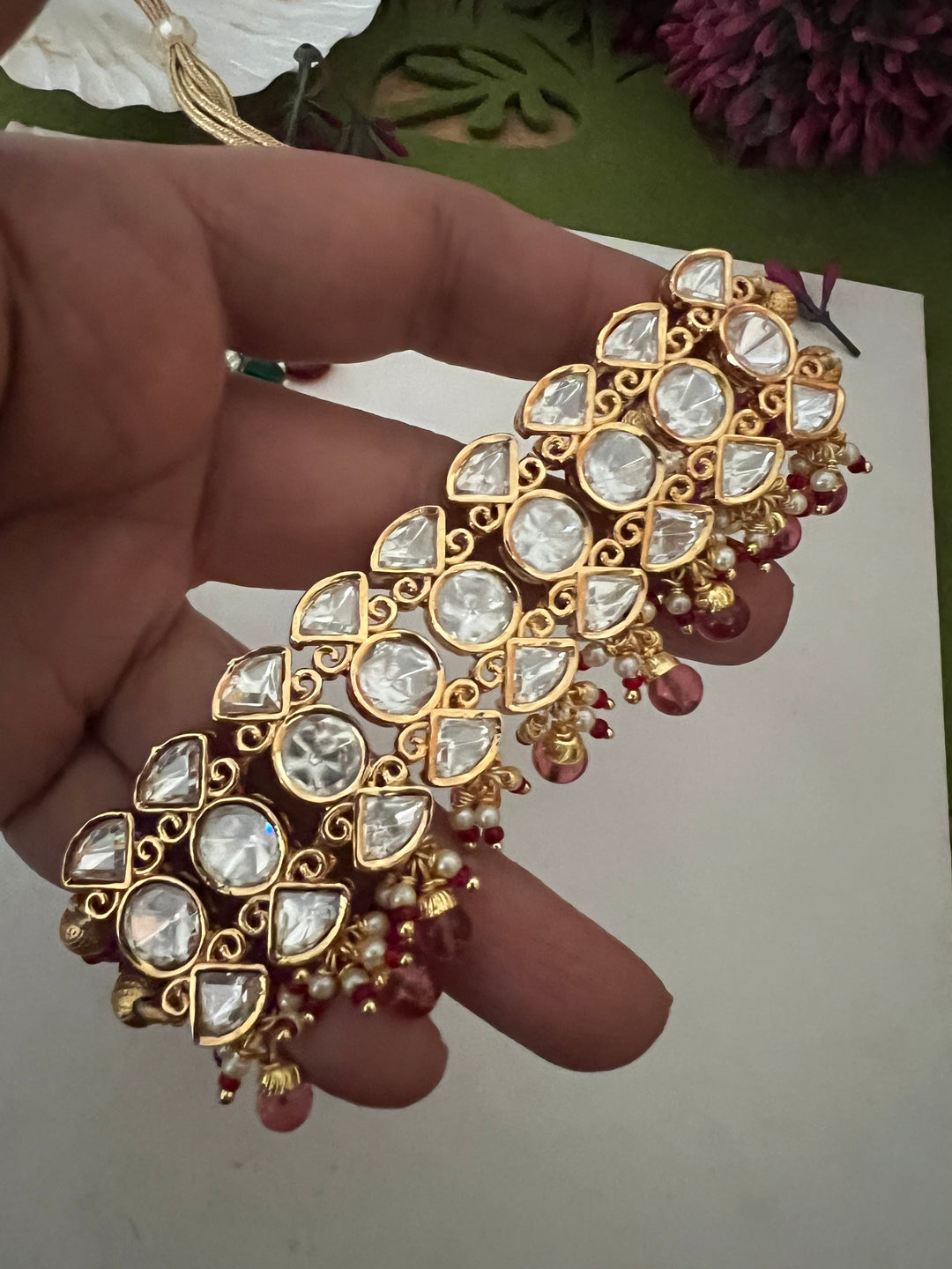 Scintillating Kundan Choker with Earrings