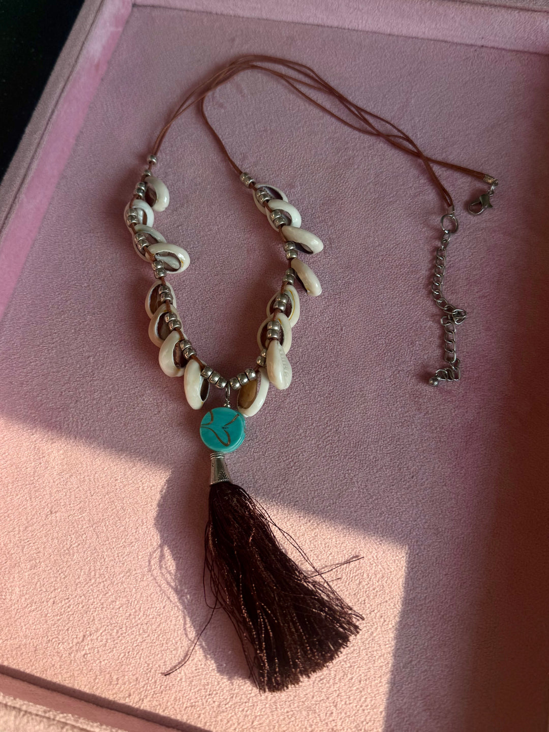 Cowrie Shell Tassel Mala Necklace