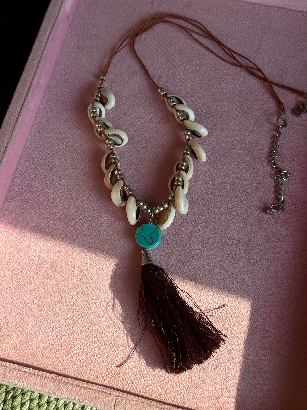 Cowrie Shell Tassel Mala Necklace