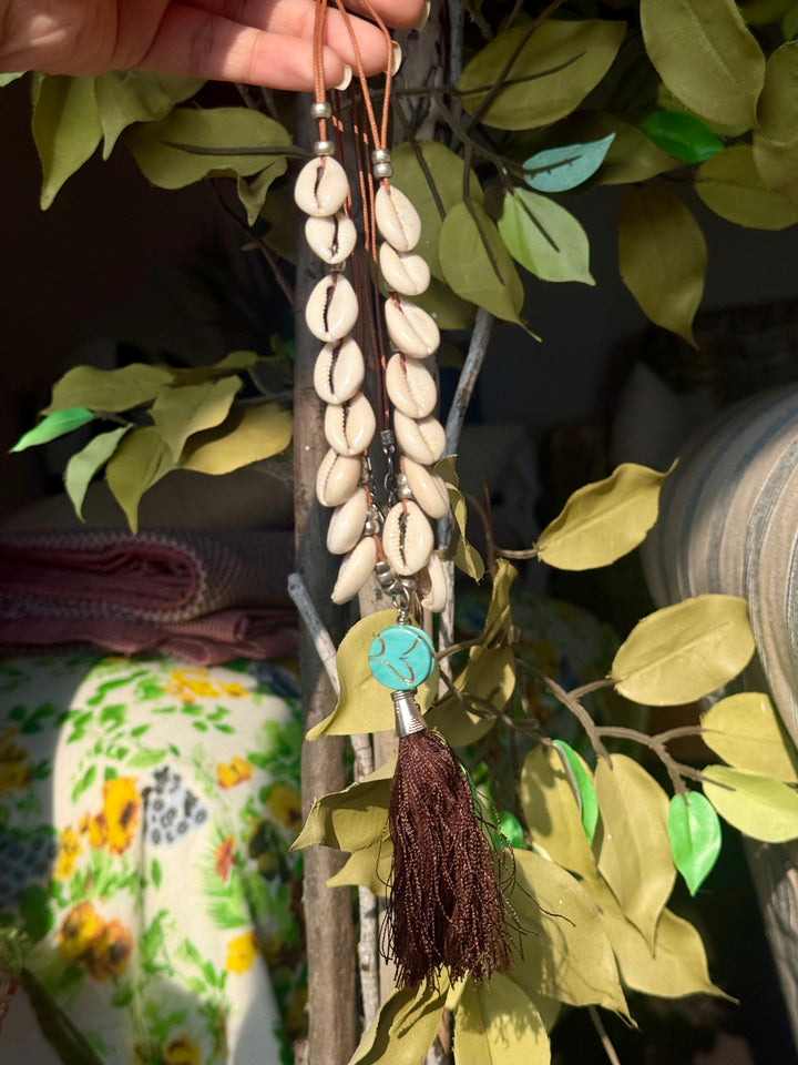 Cowrie Shell Tassel Mala Necklace