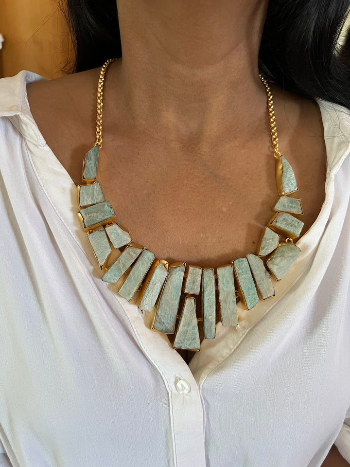 Exquisite Natural Amazonite Necklace - Premium Quality Craftsmanship