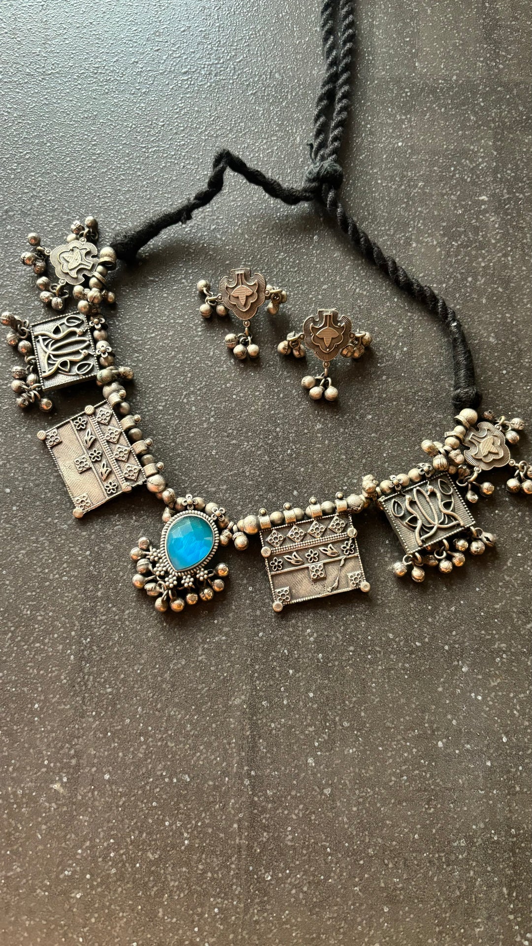 Statement Necklace with Earrings