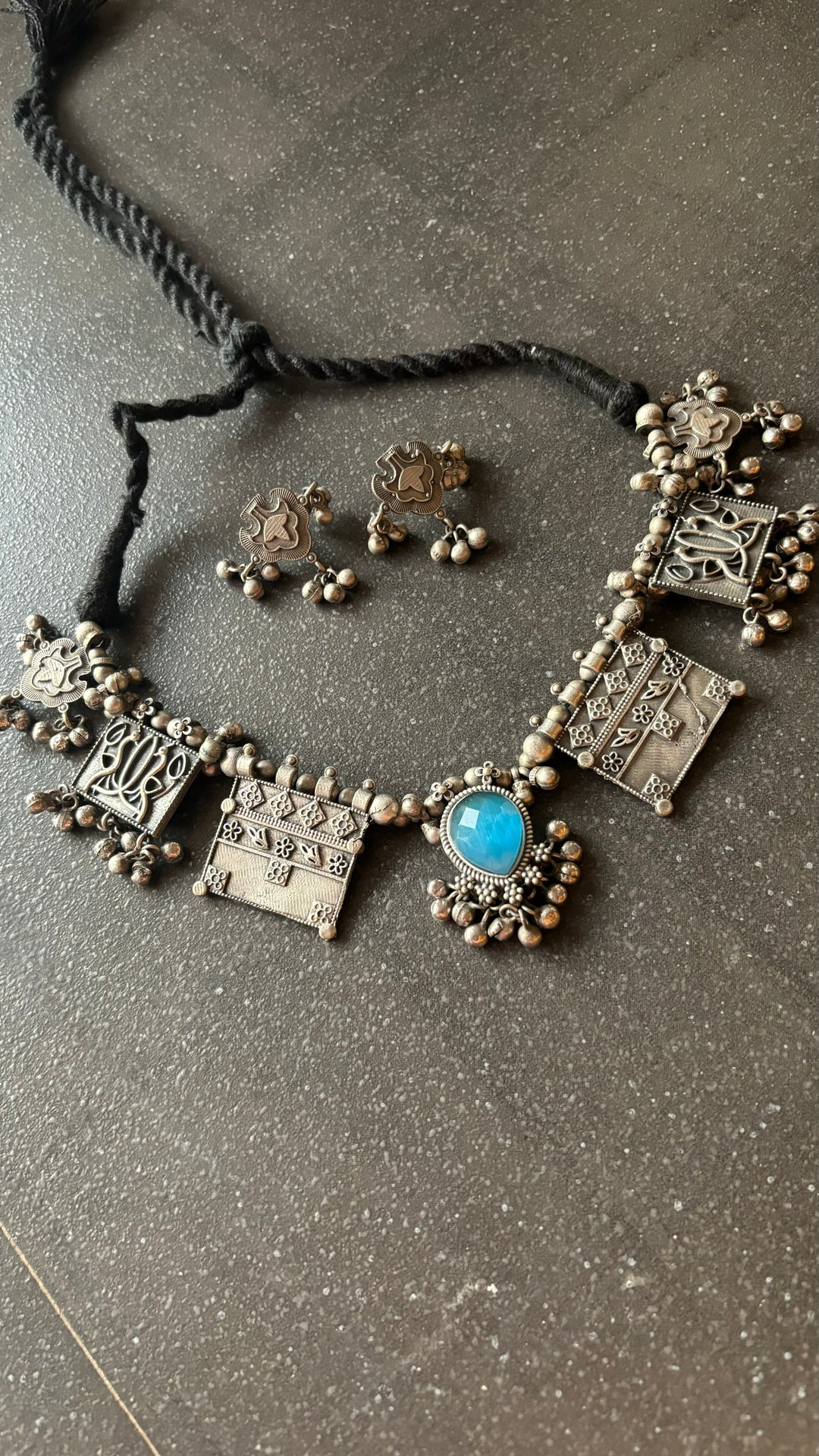 Statement Necklace with Earrings