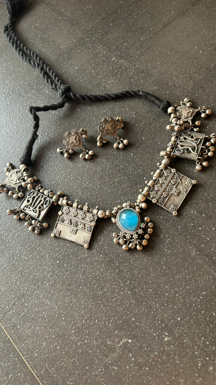 Statement Necklace with Earrings