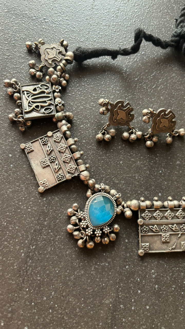 Statement Necklace with Earrings