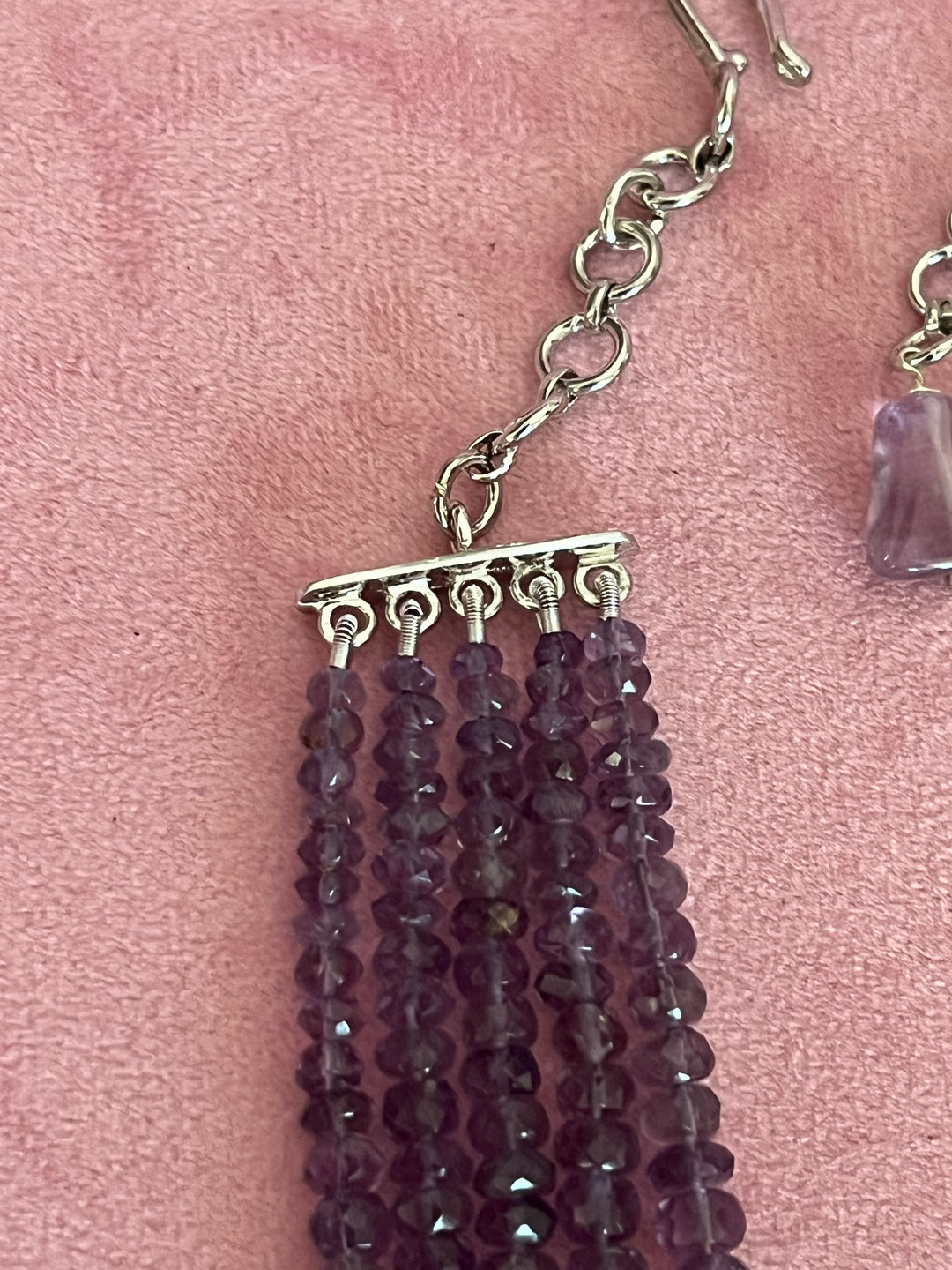 Artisan-Crafted Amethyst Necklace: Elegance from Brazilian Mines