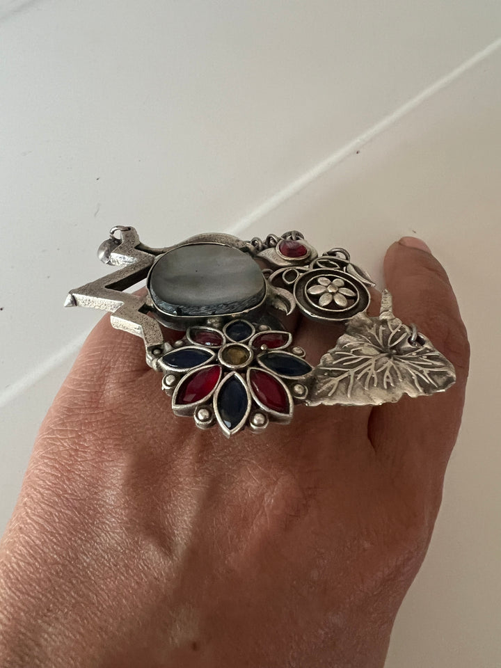 One-of-a-Kind Designer Fusion Ring - Premium Brass