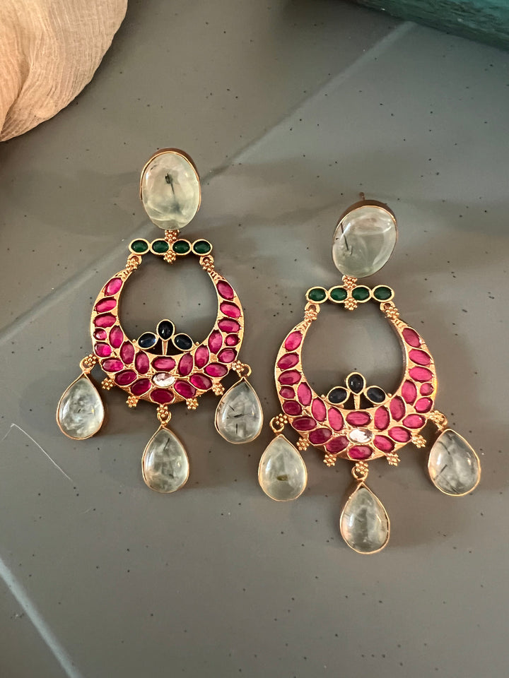 Designer Kempu Earrings - Premium Quality, Exquisite Craftsmanship