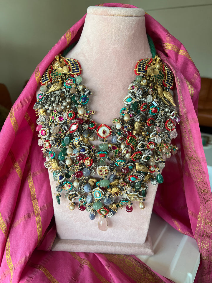 NAKHRA SHIVKA Designed Pure 925 Silver Necklace