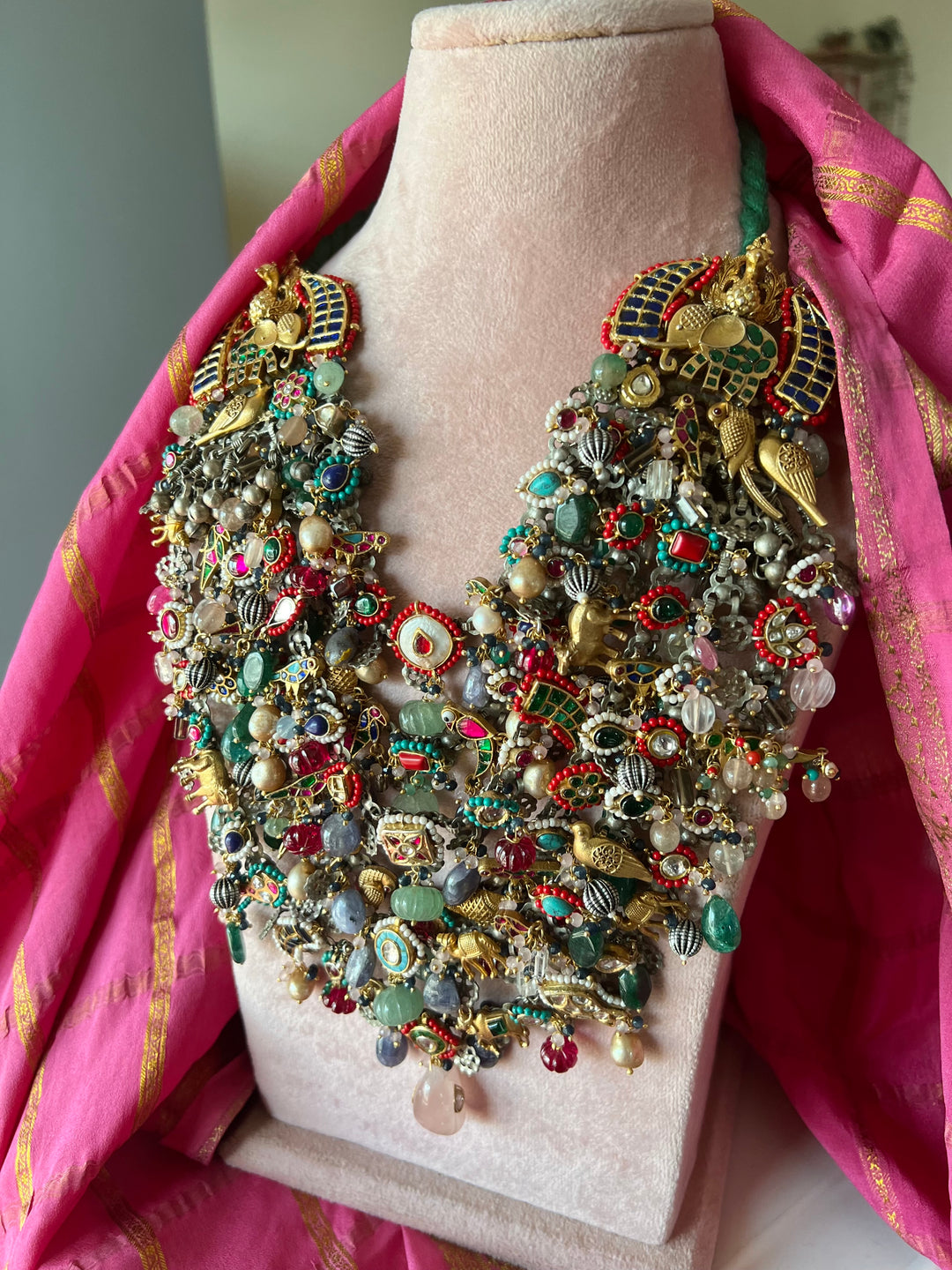 NAKHRA SHIVKA Designed Pure 925 Silver Necklace