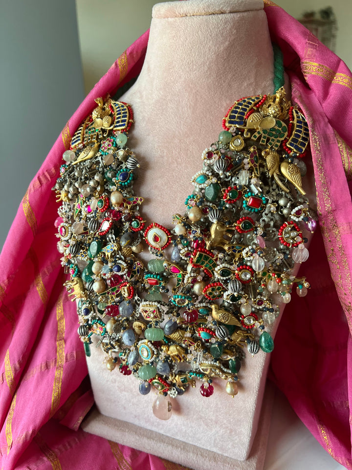 NAKHRA SHIVKA Designed Pure 925 Silver Necklace