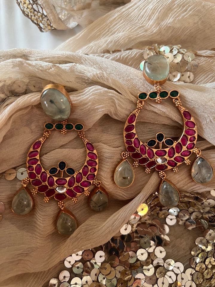 Designer Kempu Earrings - Premium Quality, Exquisite Craftsmanship