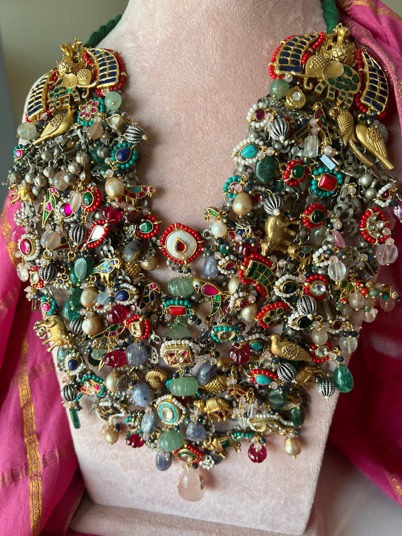 NAKHRA SHIVKA Designed Pure 925 Silver Necklace