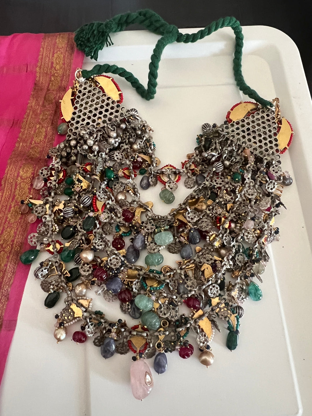 NAKHRA SHIVKA Designed Pure 925 Silver Necklace